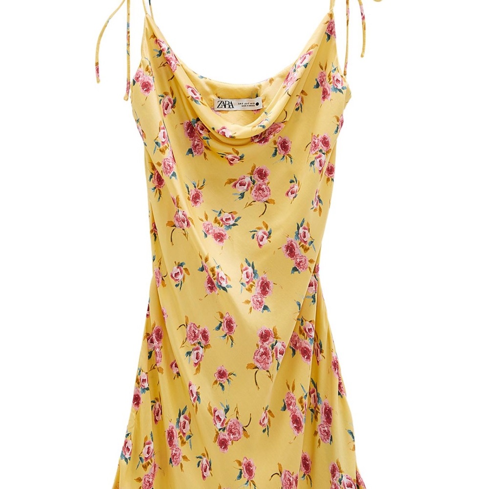 Zara Yellow Floral Dress